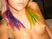 Punk honey camwhoring naked in her bedroom